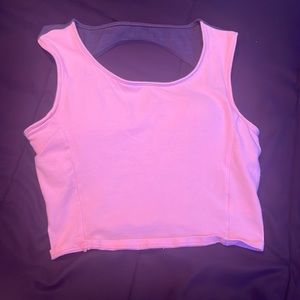 Light Pink Cropped Tank Top